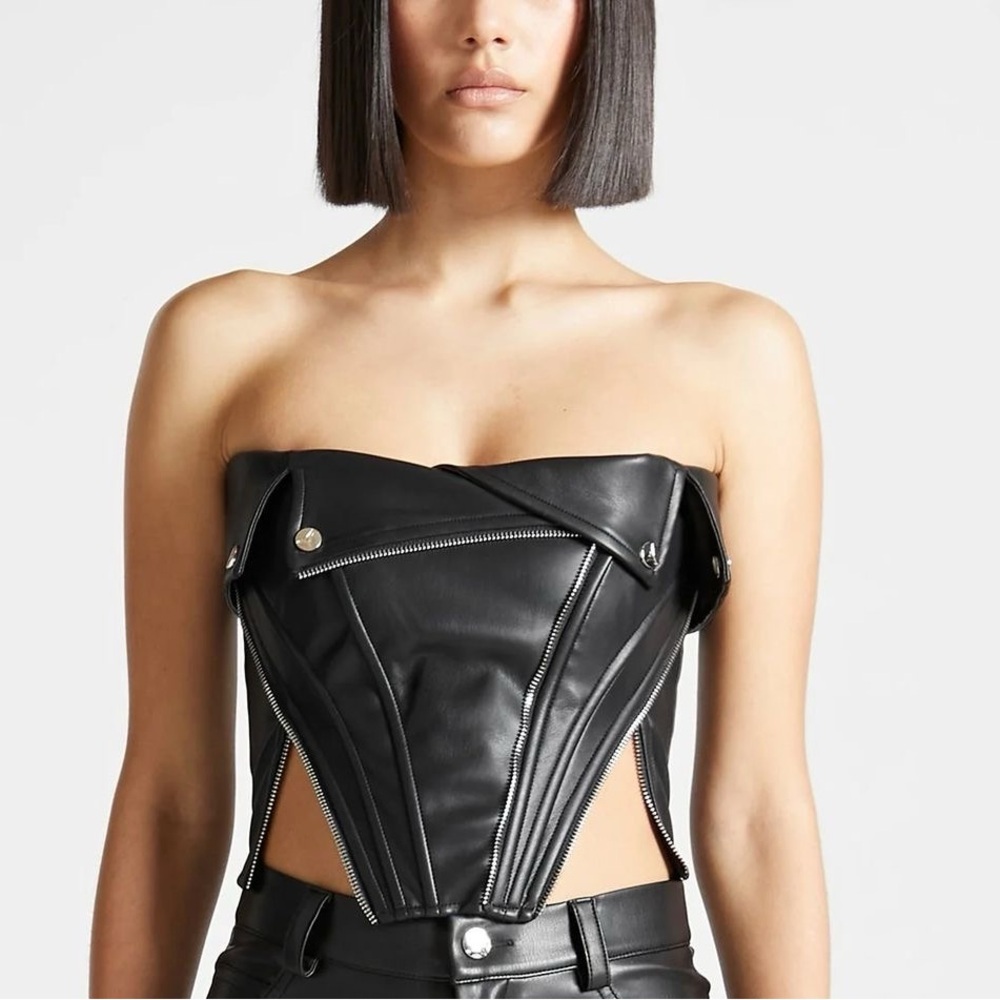 Leather Biker Corset
